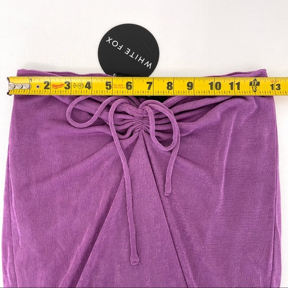 WHITE FOX BOUTIQUE So Romantic Drawstring Set PURPLE 2 piece stretchy M … - Picture 12 of 12